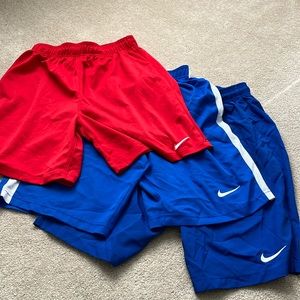 Three Boys Nike dri-fit shorts with drawstring